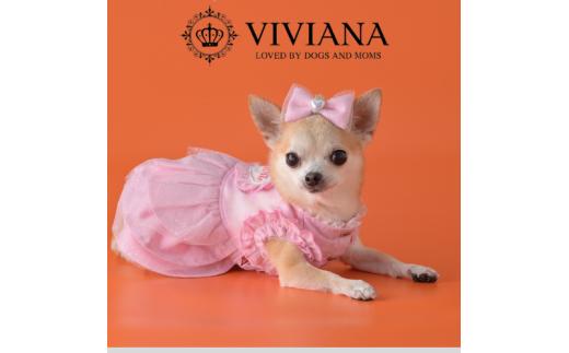 ドッグウェア「VIVIANA」ハートロゴワンピース（Pink）
