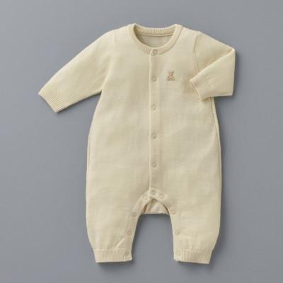 ふるさと納税 南アルプス市 ミキハウス【ゴールドレーベル】アラシャンカシミヤ カバーオール　アイボリー　90cm