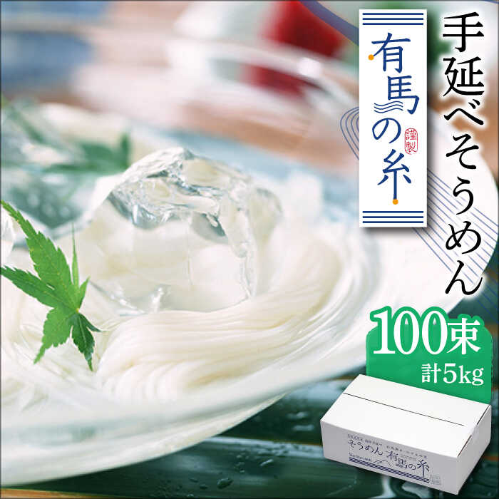 【ふるさと納税】有馬の糸 手延べそうめん 5kg / そうめん 素麺 乾麺 常温 ギフト プレゼント 贈り物 / 南島原市 / 竹市製麺 [SBT012]