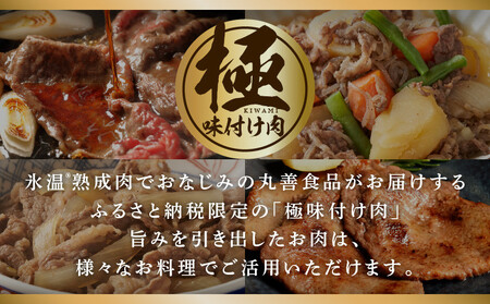 【氷温熟成×極味付け】国産 牛肉 切り落とし 定期便 1.2kg×全6回 総量 7.2kg 丸善味わい加工【毎月配送コース】