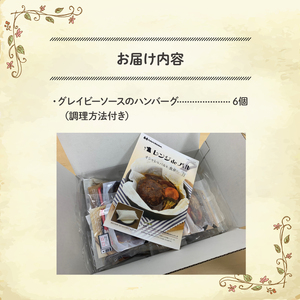 レンジ 簡単 紙包み 煮込み 【ハンバーグ】 グレイビーソース ハンバーグ