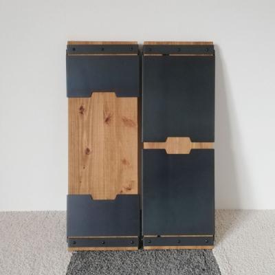 ふるさと納税 守口市 無垢材とアイアンのフラワースタンド セット品 折りたたみ式 ガーデンラック 植物 棚 完成品 |  | 02