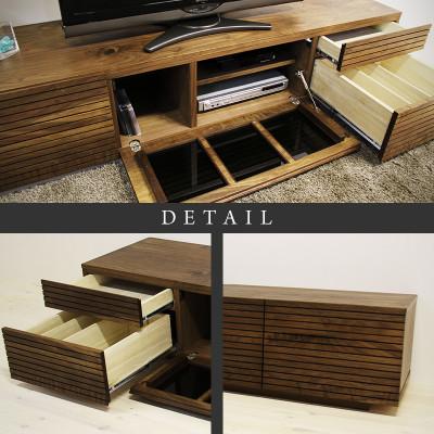 ふるさと納税 大川市 【大川家具】無垢材　テレビボード　ハイタイプ　風雅type2　ローボードWN　幅1800【設置付き】 |  | 02