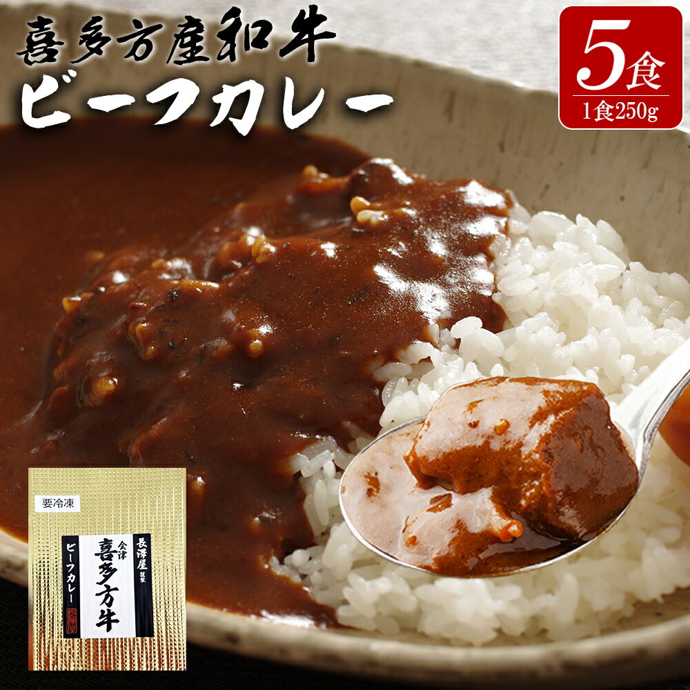 【ふるさと納税】長澤屋のビーフカレー 5食　【07208-0524】