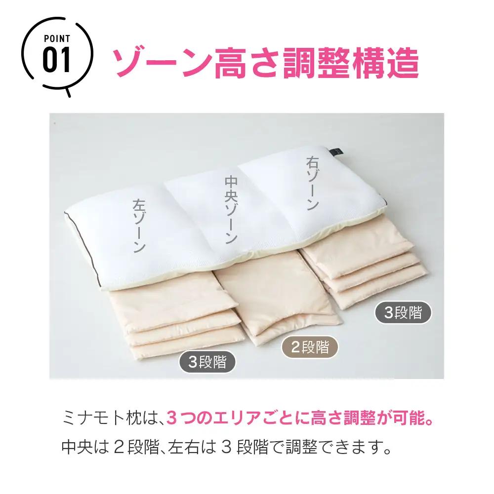 日の本寝具コラボ ミナモト枕 源ベッド 高さ調整可能 ALLひのきタイプ_CH041_230