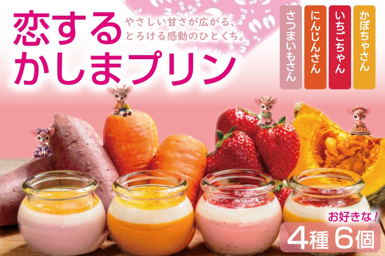 
            ＼恋するかしまプリン 6個セット ／とろける スイーツ やさしい甘さ ベジタブル フルーツ  ジュレ 茨城県 鹿嶋市 (KDN-6)
          