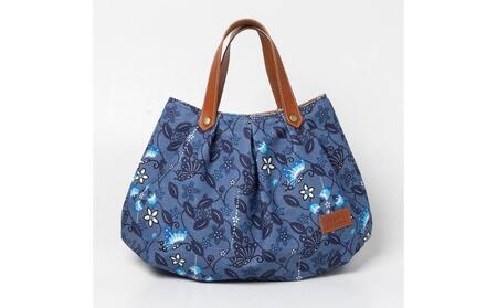 琉球帆布 アートパンプキンバッグ 【ふくふくシークヮーサー】