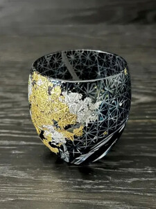 箔舞切子グラス100 ダークブルー