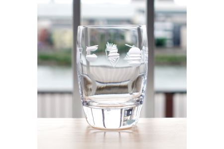 浅草切子 暮らしの硝子「食べ物グラス 521」化粧箱入り_0012-017-T03