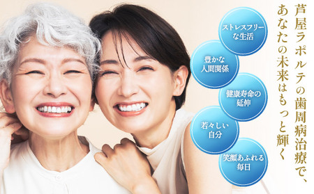 歯周病予防治療、ブルーラジカルP-01治療とalpdc併用療法（歯周病からの寛解）