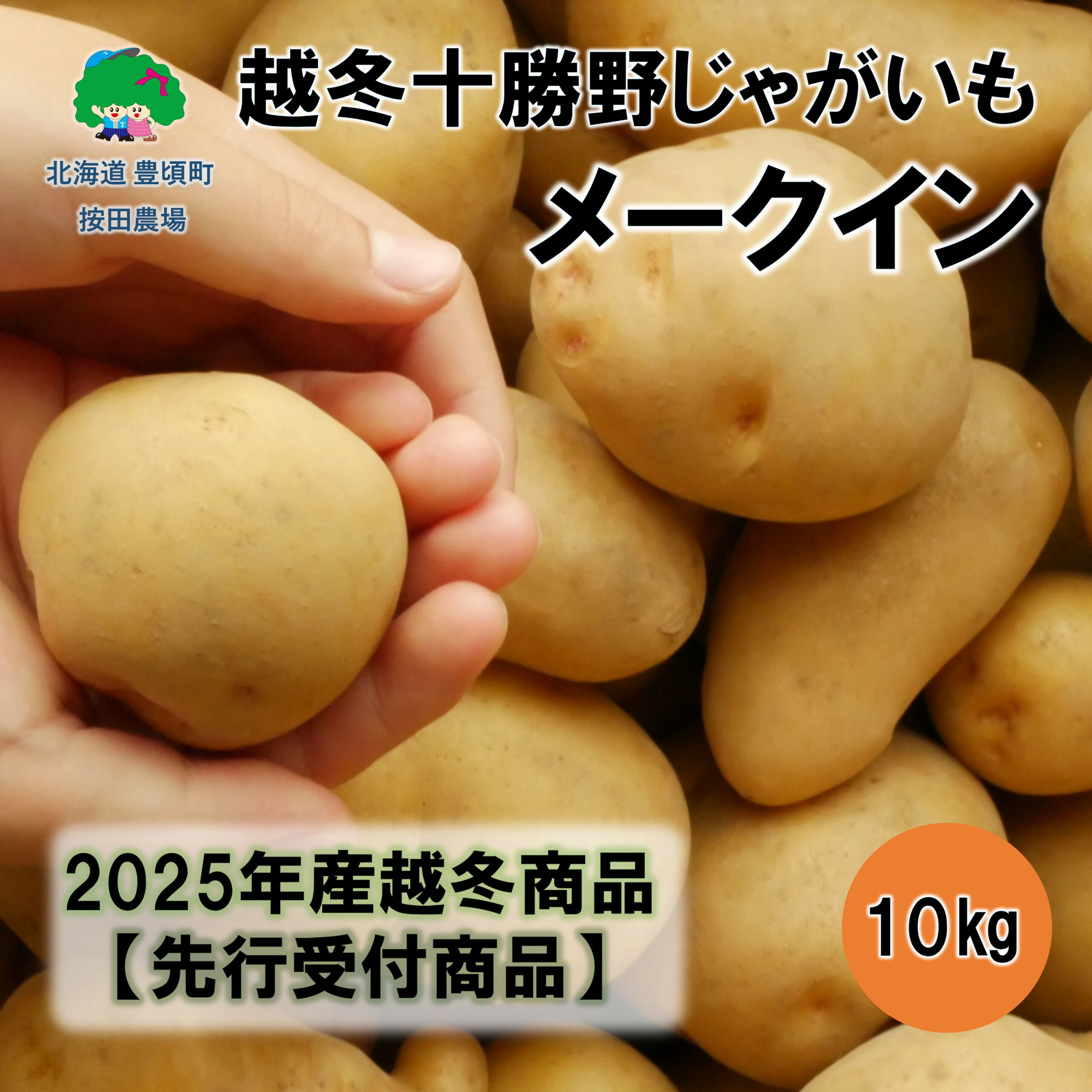 【ふるさと納税】越冬十勝野じゃがいもメークイン10kg【2026年春出荷】（先行受付）［按田農場］"北海道 十勝 豊頃町" 先行予約 予約 特産 農家直送 数量限定 送料無料