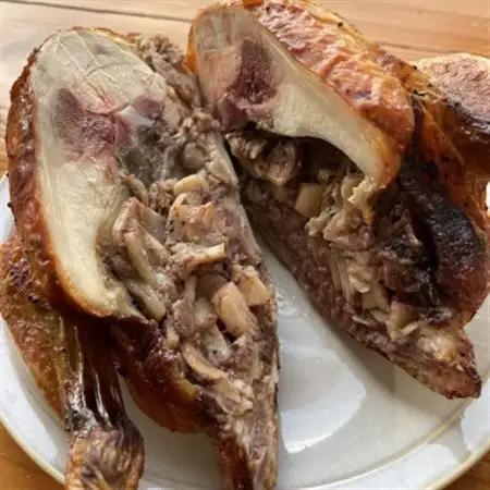 まちだチキン2羽(1羽1.0kg～1.2kg)鶏の丸焼き ローストチキン【配送不可地域：離島】【1565352】