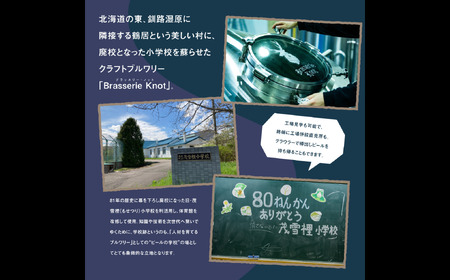 【定期便】Brasserie Knotのレギュラービール4本+東北海道限定ビール2本セット 3回