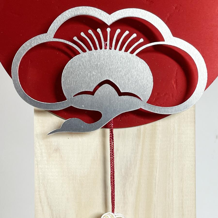 ＜ALART＞五穀豊穣　めでた紋　鶴　赤