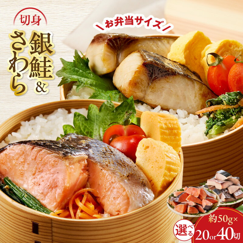 【ふるさと納税】【訳あり】 サワラ 銀鮭 切り身 選べる容量 1kg / 2kg 小分け 個包装 食べ比べ セット 手切り さけ 魚 塩焼き 焼き魚 毎日の お弁当 便利 朝食 焼くだけ 簡単 時短 時短調理 サイズ不揃い 規格外 自宅用 冷凍 ストック 大阪府 泉佐野市 送料無料