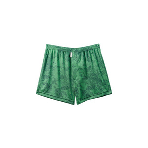 メンズ 下着 ショートトランクス XＬサイズ 3枚セット （02 Leaf black）（03 Leaf blue）（04 Botanical green） 締め付け感の無い/専用BOX付き ZIVA