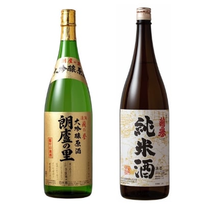 渋沢栄一ゆかりの酒　大吟醸原酒+純米酒 1.8Lセット【1237041】