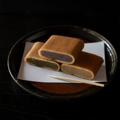 ふるさと納税 津和野町 【味比べ】津和野銘菓「源氏巻」小豆こしあん・白あん・抹茶あん　食べ比べ15本セット