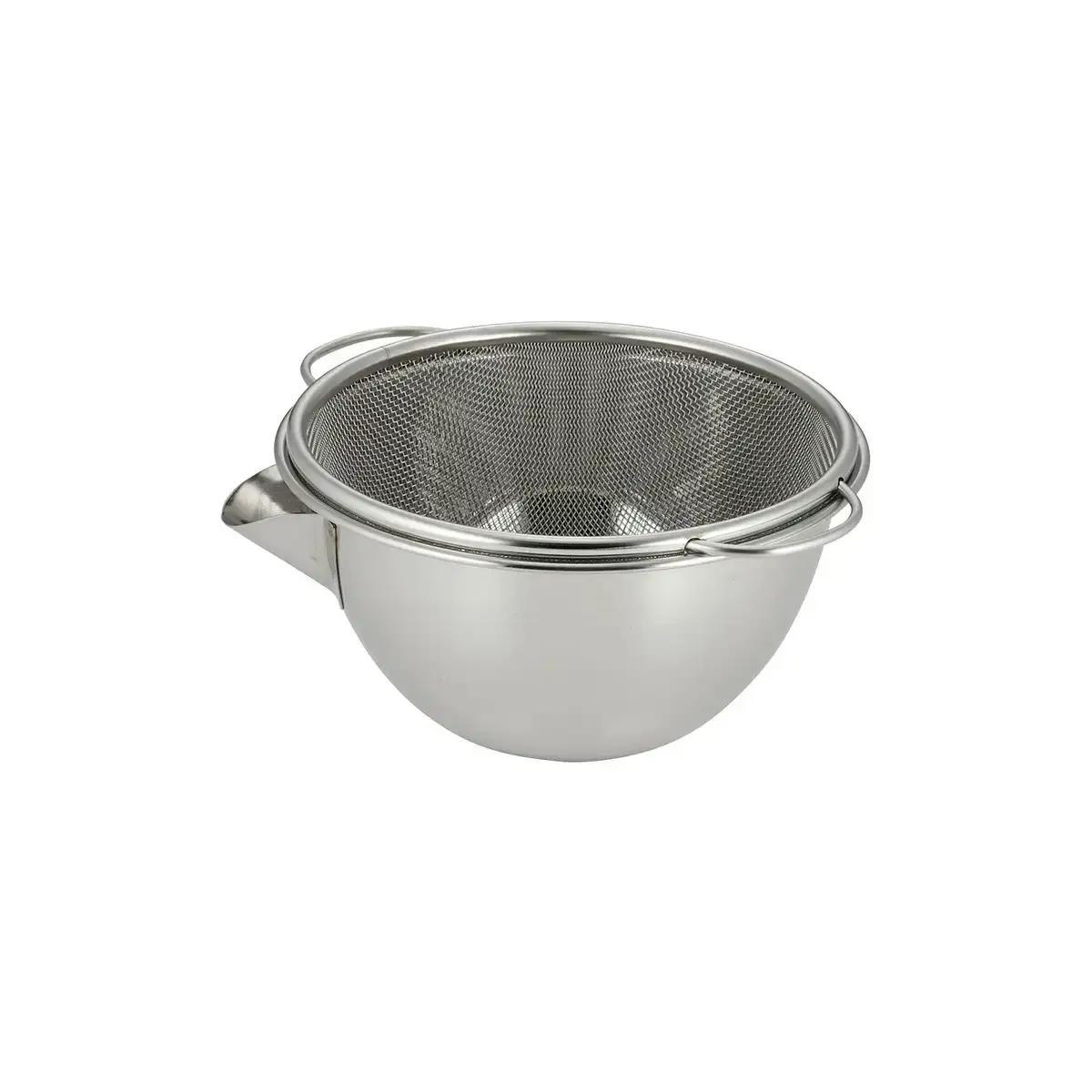 [家事問屋] 横口ボウル ザルセット 20 キッチン用品 燕三条製 下村企販 新生活 ボウル