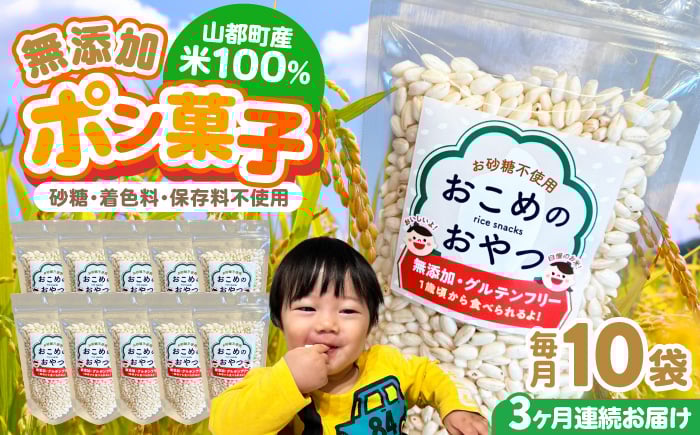 
            【全3回定期便】おこめのおやつ 10袋セット【株式会社キゴコロ】 [YDZ005]
          
