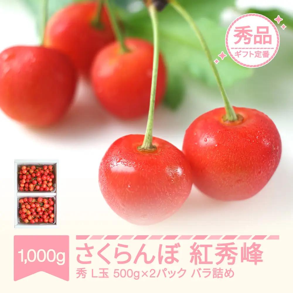 先行予約 さくらんぼ 紅秀峰 秀品 500g×2 令和9年産 mm-bspsx1000