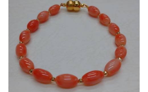 
                  海の秘宝珊瑚：ブレスレットF
                