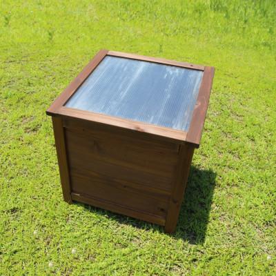 ふるさと納税 北名古屋市 ベランダに置けるおしゃれな木製コンポスト(消滅型)☆ブラウン☆