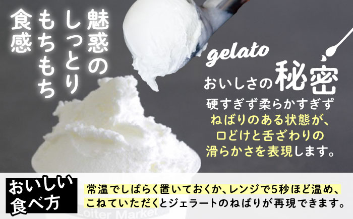 【 全4回 定期便 】 お楽しみ ボトル 2個 × 4回 セット《糸島》【LoiterMarket ロイターマーケット】  [AGD013] アイス クリーム アイスクリーム ジェラート ジェラートア