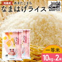 【ふるさと納税】R6年度産 先行予約 【あきたこまち】なまはげライス10kg×2　お米・精米・あきたこまち・米・計20kg　お届け：2024年10月下旬より順次発送