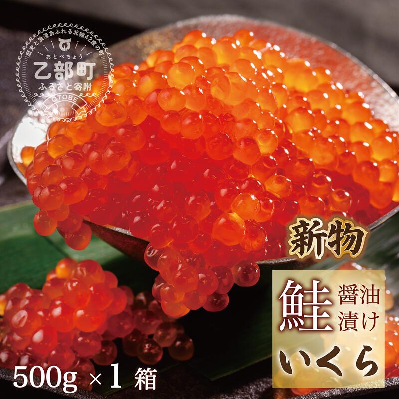 【ふるさと納税】【新物】＜いくら醤油漬　1パック(500g)＞鮮度にこだわる笹谷商店の絶品の醤油タレで漬けたいくら（検索：鮭イクラ 醤油いくら 醤油イクラ イクラ醤油漬け 秋鮭 国産 北海道産 日本海 冷凍 人気 使い道）