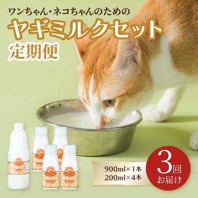 ふるさと納税 大分市 【定期便】ワンちゃん・ネコちゃんの為のヤギミルクセット(3回お届け)_T10035