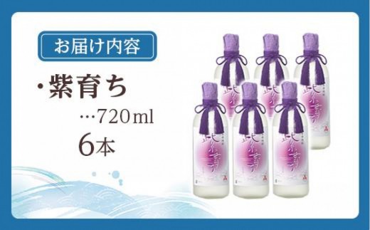 【アイショップ永井店】紫育ち 化粧箱入り 720ml×6本セット（アルコール分25％）