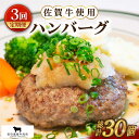 【ふるさと納税】【全3回定期便】佐賀牛 ハンバーグ 10個セット【田中畜産牛肉店】 [HBH050]