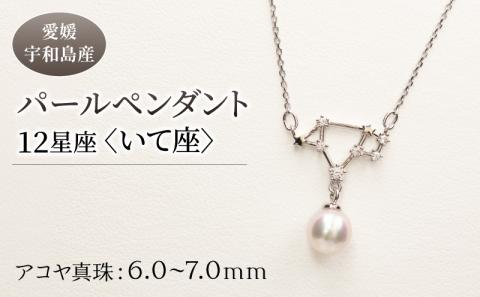 パール ペンダント 12星座 6.0-7.0mm 土居真珠 いて座 星座 真珠 アクセサリー ネックレス パールネックレス アコヤ真珠 本真珠 特産品 国産 愛媛 宇和島 A058-012009