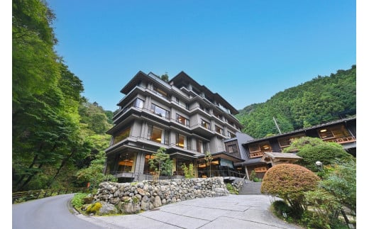 【名栗温泉 大松閣】翆明館1泊2食付ペア宿泊券　HNNG002