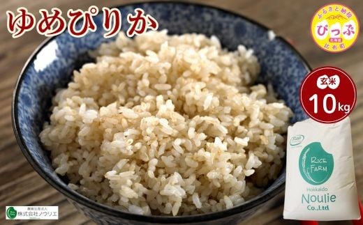 令和7年産 ゆめぴりか 玄米 10kg【農業生産法人ノウリエ】 米 お米 北海道米 特Aランク 国産 コメ 北海道 比布町 ぴっぷ 1017-008