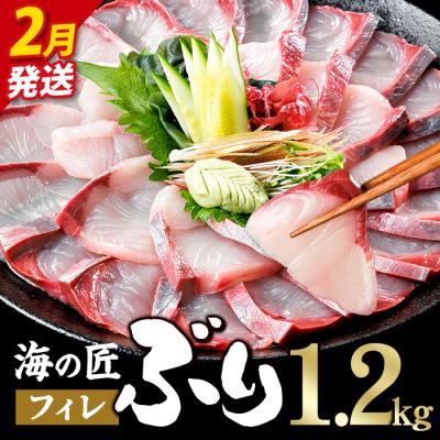 ふるさと納税 佐伯市 <先行予約受付中!2027年2月以降順次発送予定!>海の匠 ブリ フィレ (1.2kg)