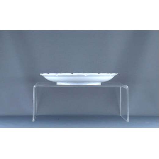 有田焼 雪輪皿 22cm〈山茶花文〉【赤絵白磁硯処 雪月花】食器 器 うつわ 取り皿 皿 菓子皿  50000円 5万円 A50-273_イメージ4