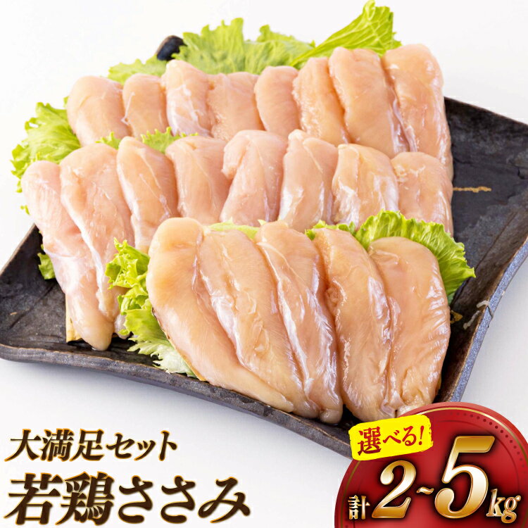 【ふるさと納税】 鶏肉 選べるパック数 宮崎県産 若鶏 ささみ 1kg 2p〜5p [アグリ産業匠泰 宮崎県 美郷町 31be0041] 冷凍 小分け 個包装 ササミ 鶏 鶏ささみ 鶏ササミ 若鶏 とりにく 鳥肉