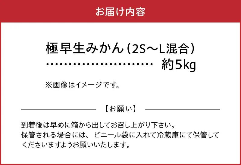 福島オレンジ農園　極早生みかん5kg _U54-0019