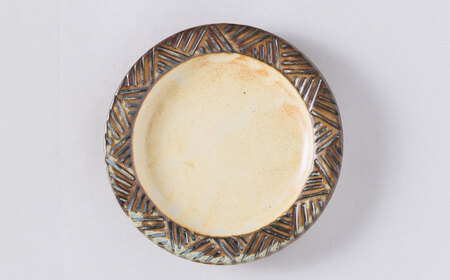 かしわ窯　窯垣の小径シリーズ　プレート　φ180【1541721】