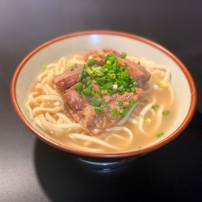 製麺所が作るとろとろ軟骨ソーキそばのセット(4人前)【配送不可地域：離島】
