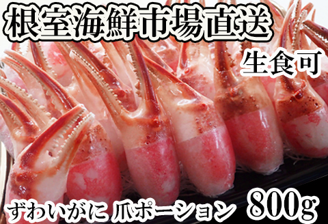 生食用本ズワイガニ爪ポーション800g A-14237