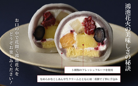 ★多数のメディアで紹介されました★ 【定期便・2か月に１回発送(全3回) 】五條堂のフルーツパフェ大福「鴻池花火」(6個入り)