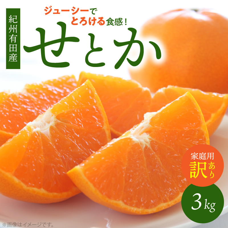 G7354_【2026年先行予約】とろける食感！ジューシー柑橘 せとか 3kg 【家庭用 訳あり】