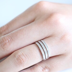 K18ホワイトゴールド 天然ダイヤモンドリング｜dr4024-K18wg