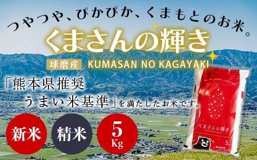【令和7年度産 新米】球磨産 くまさんの輝き 精米 5kg