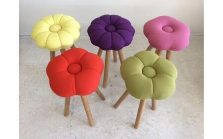 monaca stool：momo（モナカスツール 桃／グレー）