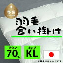 【ふるさと納税】キング【羽毛合掛け布団】ダウン70％ リユース羽毛【REREX】｜エシカル エコ ダウン 羽毛 寝具 羽毛布団 羽毛ふとん 布団 ふとん 日本産 合掛け布団 合掛けふとん