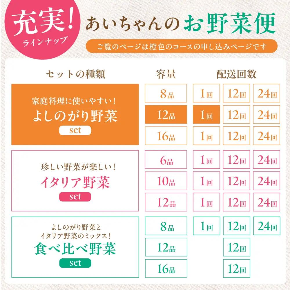 【12品】農薬に頼らない！カラダにやさしい「よしのがり野菜」セット（レギュラー）吉野ヶ里あいちゃん農園  [FAA005]